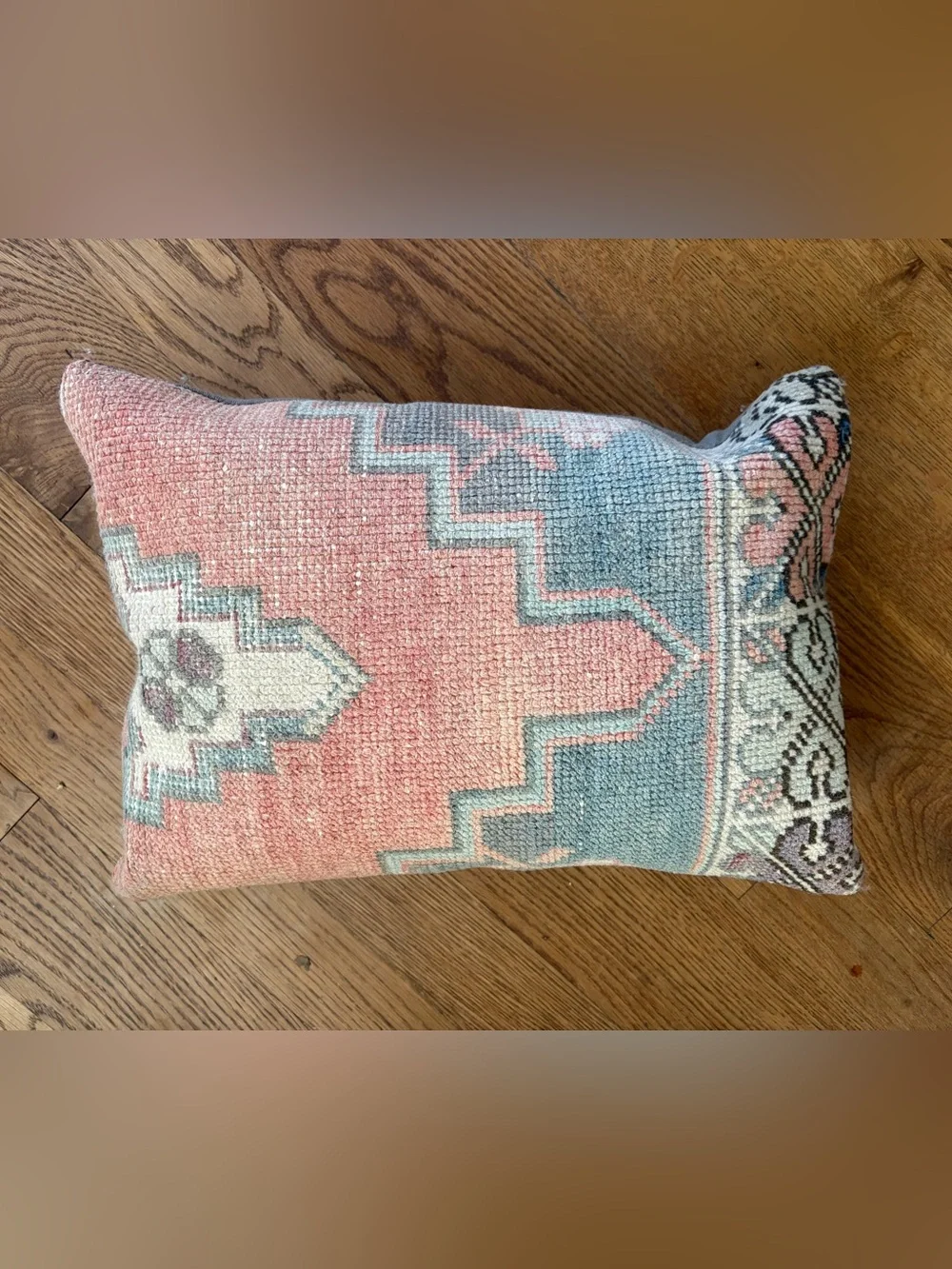 Kilim Lumbar Pillow - gorgeous subtle colors insert included